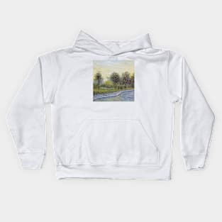 Vincent Van Gogh- Lane in Voyer d'Argenson Park at Asnieres Kids Hoodie